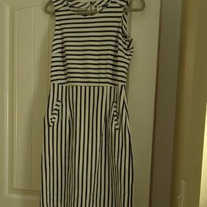 Striped Sleeveless Dress
